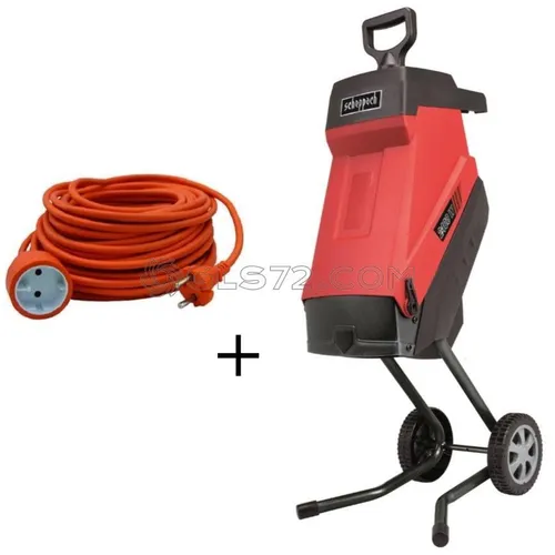 ELEKTRO-GARTENHACKSLER SCHREDDER 2400W 45MM SCHEPPACH GS55 + ELEKTROKABEL 20 MT