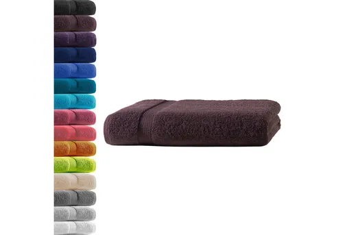 Hometex Premium Textiles Handtuch in Premium Qualität 500 g/m², Feinster Frottier-Stoff 100% Baumwolle, 1x Badetuch, weich, saugfähig, extra schwer & flauschig