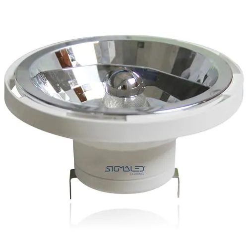 Sigmaled lighting, LED-Spot AR111 G53, 14 W (entspricht 110 W Halogen), 12V AC/DC, Warmweißes 3000 K, 1000 Lumen, AR111 LED-Leuchtmittel