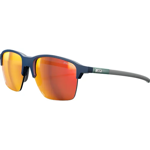 Julbo Crossline Sonnenbrille - Dunkel Blau, One Size - Sportbrillen mit optimalem UV-Schutz und hervorragender Sichtbarkeit, ideal für Outdoor-Aktivitäten und Sportler.