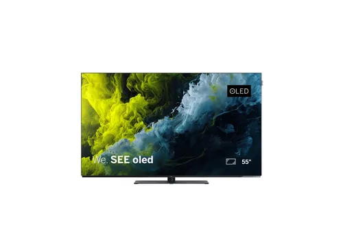 Loewe We. See 55 Zoll OLED-TV - Fernseher mit atemberaubender Ultra HD-Auflösung, Dolby Vision und integrierter 60W Soundbar für ein beeindruckendes Klangerlebnis – perfekt für Streaming und Gaming.