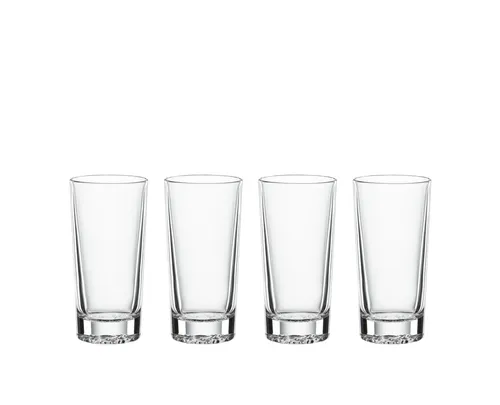 SPIEGELAU Lounge 2.0 Longdrinkglas 4er Set, 305 ml - Elegante Cocktailgläser mit einzigartigem Swarm-Motiv und Eisboden für längere Kühlung – perfekt für stilvolle Drinks.