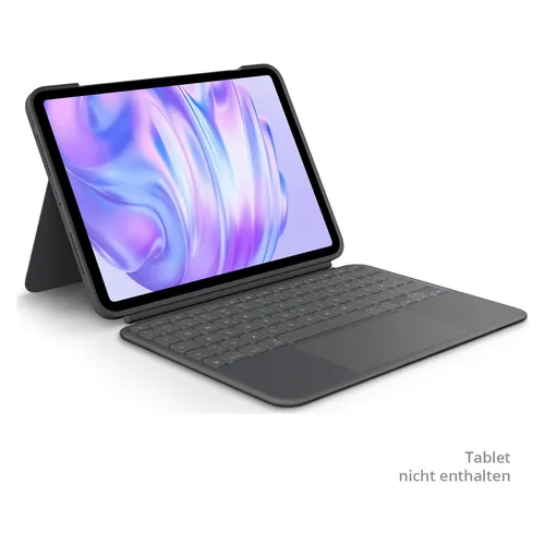 Logitech Combo Touch für iPad Pro 11 Zoll (M4) (2024) - Abnehmbare Tastatur mit Hintergrundbeleuchtung, flexibel und vielseitig für kreatives und produktives Arbeiten