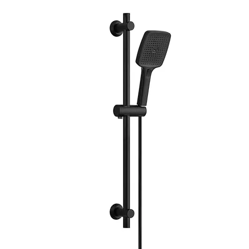 JOHO Edelstahl Duschstange 70 cm mit Handbrause und Halterung – Flexibles Duschset
