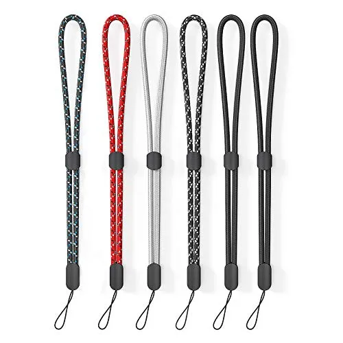 Handhandschlaufe Lanyard, Avorast 6er Pack verstellbare Bunte Nylon Handhandschlaufe für GoPro, Kamera, Schlüssel, Schlüsselbund, Telefon, USB-Stick, Brieftasche und ID-Namensschild