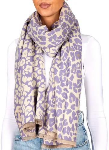 BRUBAKER Schal Cashmirillo Damen Schal mit Leoparden Muster - 70 x 200 cm, (Herbstschal Winterschal mit weichem Kaschmir-Gefühl, 1-St), Warm, Kuschelig und Oversized - Leo Damenschal für Herbst und Winter