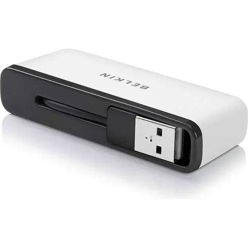 Belkin Travel Hub mit 4 USB-A Ports (F4U021BT) - USB Hub für unterwegs, kompakt und leicht für einfaches Anschließen mehrerer Geräte, perfekt für Reisende.