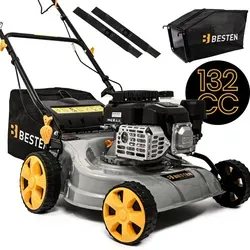 BESTEN Benzin-Rasenmäher 132cc, selbstfahrend, 40,5 cm Schnittbreite