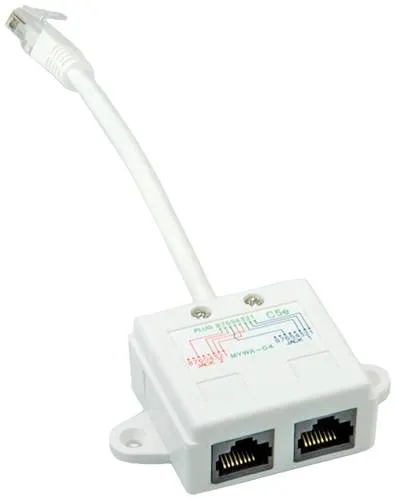 Value Netzwerk T-Adapter CAT 5e Weiß