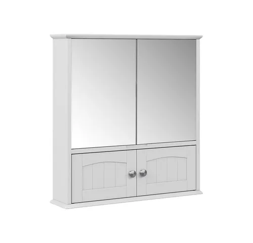 Vicco Badezimmerspiegelschrank Bianco, Weiß, 56 x 58 cm