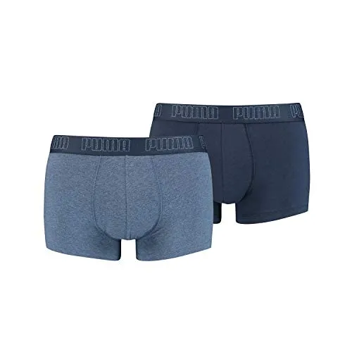 PUMA 2 er Pack Short Boxer Boxershorts Men Pant Unterwäsche kurz 100000884, Farbe:007 - Denim, Bekleidungsgröße:M