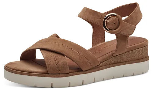 Tamaris Sandalette 1-28202-42 310 - Wanderschuhe mit hochwertigem Leder und komfortabler Passform, ideal für stilvolle Ausflüge. Die schicke Schließe und der elegante Absatz sorgen für ein modisches Highlight.