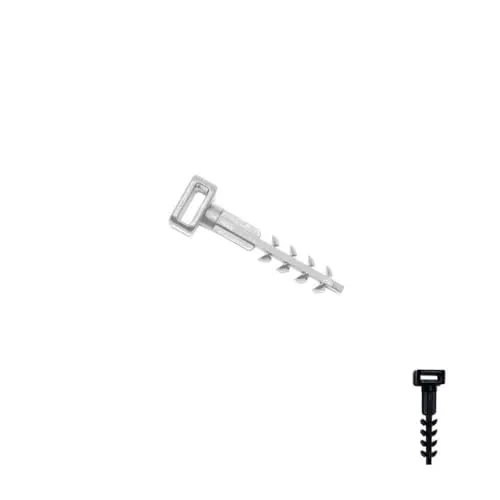 Dübelstecknagel für Kabelbinder weiß 100 Stück 6x40mm Montagedübel Steckdübel