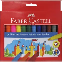 Faber Castell Filzstift Jumbo 12er Kartonetui