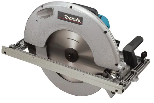 Makita 5143R Handkreissäge Zimmerei 130mm - stufenlose Schnitttiefeneinstellung, präzise Winkeleinstellung von 0-60° und SJS-Rutschkupplung für sanften Lauf