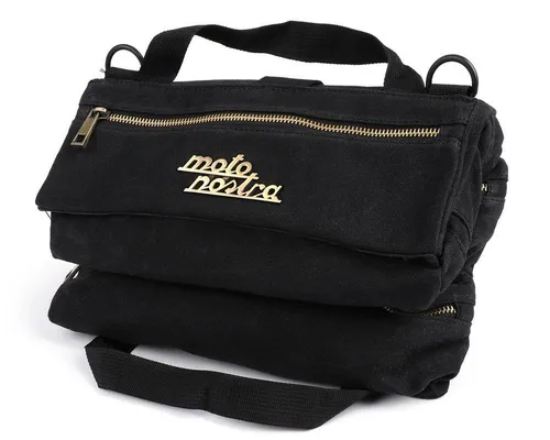 Werkzeugtasche ohne Werkzeug MOTO NOSTRA schwarz passt für Roller Mofa Universal