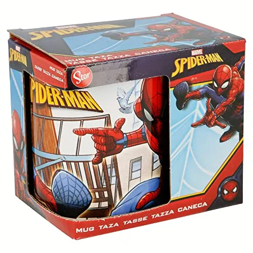 Stor KERAMIKTASSE 325 ML | SPIDERMAN STREETS, 1 Stück (1er Pack), Bunt
