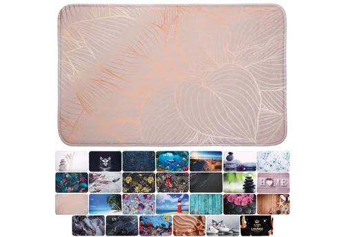 Sanilo Badematte Hosta, rutschhemmend und schnelltrocknend in braun von Sanilo