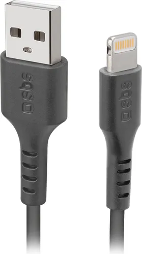 Sbs Tecableusbip589K Usb-A - Lightning-Kabel 1 M Mfi- - Schwarz