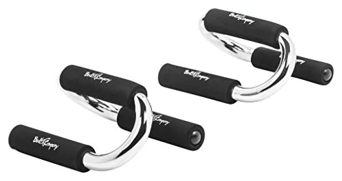 Bad Company Premium Liegestützgriffe I Push Up Stand Bar für Liegestütze mit gepolsterten Griffen I Parallettes für das Oberkörpertraining I Minibarren