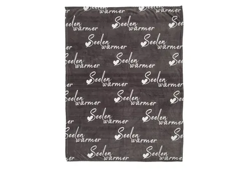 Wohndecke Kuscheldecke Seelenwärmer Wohnzimmer Decke Grau, 130x160 cm, Out of the Blue