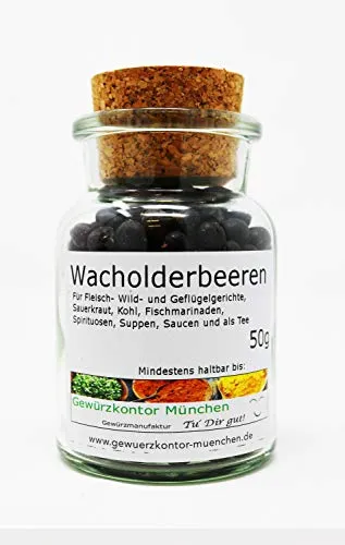 Wacholderbeeren 50g im Glas Gewürzkontor München