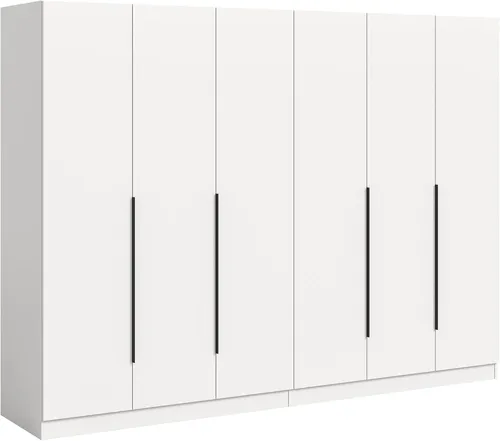 Drehtürenschrank KOPENHAGEN 240x181x52 cm in Weiß