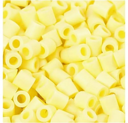 NABBI Bügelperlen PhotoPearls® Perlen Ø 5mm, 1.100 Stk., hellgelb (21)