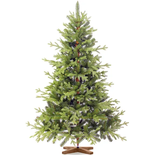 FAIRYTREES Künstlicher Weihnachtsbaum 150cm Bayerische Tanne Premium