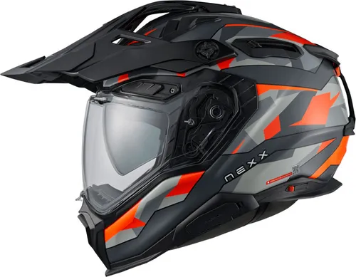 Nexx X.WED3 Trail Mania Endurohelm - Matt Schwarz/Grau/Orange - 3XL - Motorradhelm mit innovativem Belüftungssystem und einzigartigem Design, ideal für Offroad-Abenteuer und Straßenfahrten. Sicherheit und Komfort vereint in einem vielseitigen Helm.