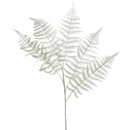 Deko Farn Kunstpflanze Weiß 78cm Kunstfarn Blumenarrangement