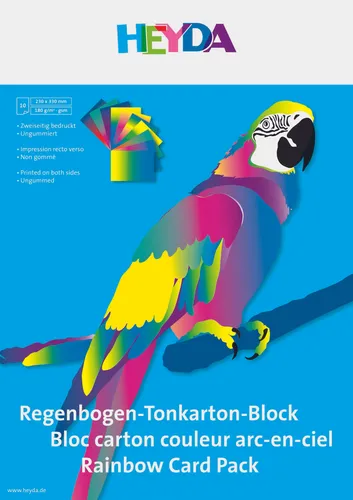 Heyda 204775310 TonkartonBlock22,5x32,5cm 180g rgbg