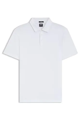 BOSS Herren Palosh 30 Slim-Fit Poloshirt - Poloshirt aus hochwertiger Baumwolle mit gummiertem Logo, Slim Fit für einen modernen Look, ideal für legere Anlässe.