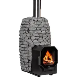 HUUM HIVE Flow LS Holz beheizter Saunaofen 9,8 kW - Saunaöfen & Heizgeräte, leistungsstarker Holzofen mit BimSchV 2 für effiziente Wärme und angenehme Saunaerlebnisse