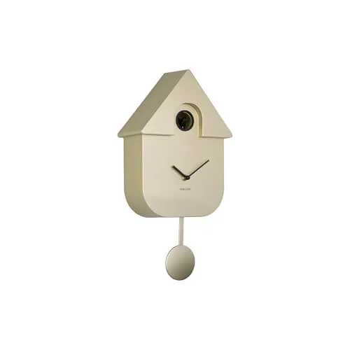Karlsson Uhr Kuckucksuhr Wall Clock Modern Cuckoo Metallic Gold (41cm)