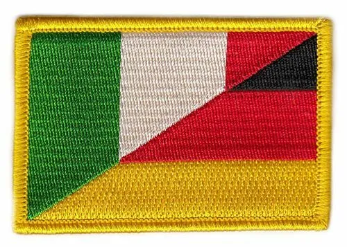 Flaggen Aufnäher Patch Deutschland / Italien Fahne Flagge