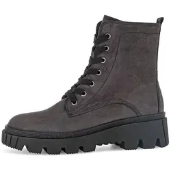 Gabor 51.821 HW2024 Biker Boots - Damen Wanderschuhe aus Glattleder in Grau mit Reißverschluss und Wechselfußbett, ideal für Komfort und Schutz bei verschiedenen Wetterbedingungen.