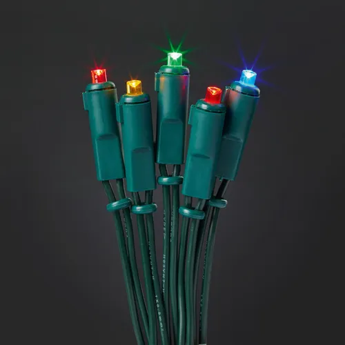 LED Lichterkette bunt 20 LED Deko Beleuchtung Innen IP20 Party Terasse Balkon