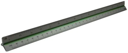 Rumold 195DIN30 Triangular Mass – Ruler 30 cm Aluminium