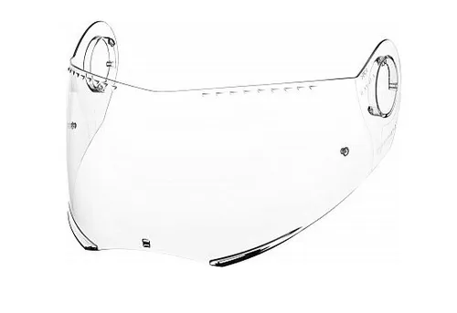 SCHUBERTH Visier SV6-E für Helme E2 klar - Motorrad-Headsets, hochwertiges Visier für optimalen Durchblick und Schutz in Helmgrößen 50-59 (XS bis L)
