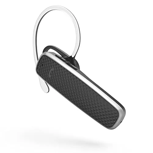 Hama Bluetooth Headset mit Mikrofon (In Ear Kopfhörer Mono mit Sprachsteuerung Siri und Google Assistant, als Freisprecheinrichtung im Auto, für Videokonferenzen, Homeoffice, Callcenter, eLearning)