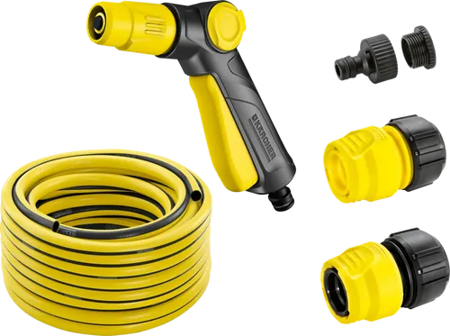 Kärcher Schlauchset 20 m (2.645-115.0) - Gartenschlauch-Set mit 20 m Länge und 50,80 mm Durchmesser, ideal für vielseitige Anwendungen im Garten und effizientes Bewässern.