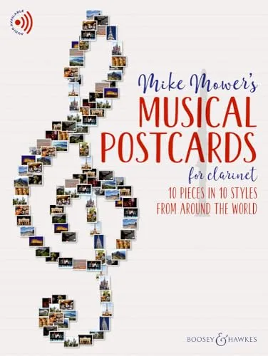 Produktbild Musical Postcards for Clarinet: 10 pieces in 10 styles from around the world. Klarinette.
