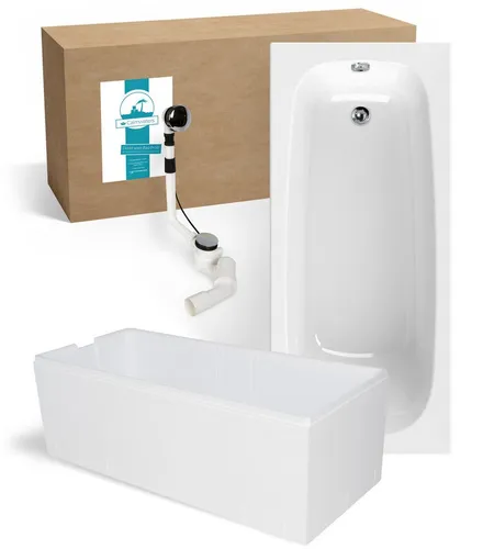 Calmwaters Badewanne Original 170 x 75 cm, Weiß von Calmwaters