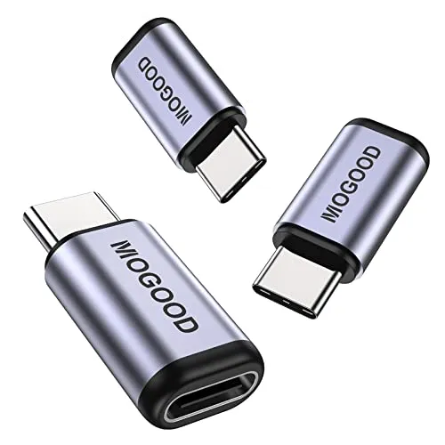 MOGOOD USB C Männlich an weiblichem Adapter, Unterstützung von 100W schneller Aufladung 40 Gbit/s Datenübertragung 8K@60Hz Videoausgabe für USB4, Thunderbolt 4/3, Laptop, Dampfdock, Switch, Tablet