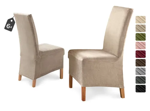 Beautex Stuhlhusse Eva in beige von Beautex