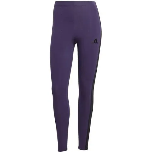 adidas Sportswear Trainingstights W 3S SJ LEG - Lila S - Trainingsbekleidung für Damen, aus 90% Baumwolle und 10% Elasthan, ideal für Laufen, mit sportlichem Design und optimaler Passform.