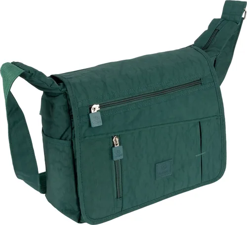 Damen Tasche Schultertasche Umhängetasche Crossover Bag Shopper (9066) GRÜN