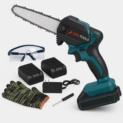 Mini Kettensäge 800W 6 Zoll elektrische Handsäge automatischer Kettenschmierung