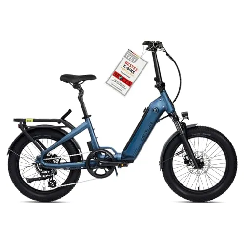 DERUIZ Peridot E-Bike-20 Zoll klapprad Elektrofahrrad, 250W 55N.m Hinterradmotor, 3